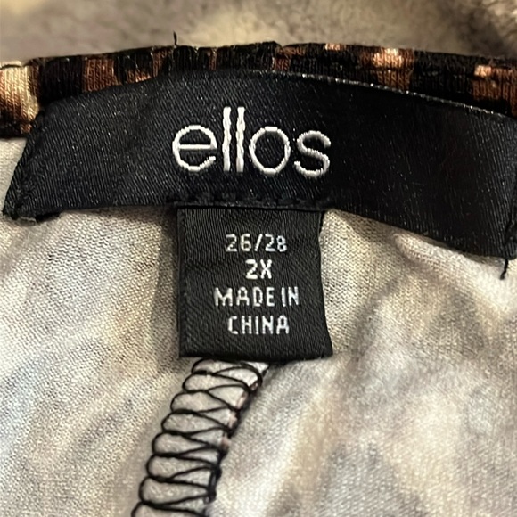 Ellos Dress Short Sleeved- NWOT animal print Sz 2X - Picture 9 of 11